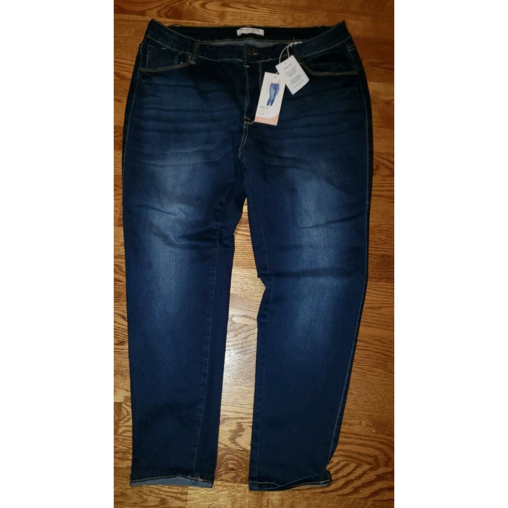 Womens Encore Roll Up Skinny Mid Rise 20/38 New With Tags Patriotic